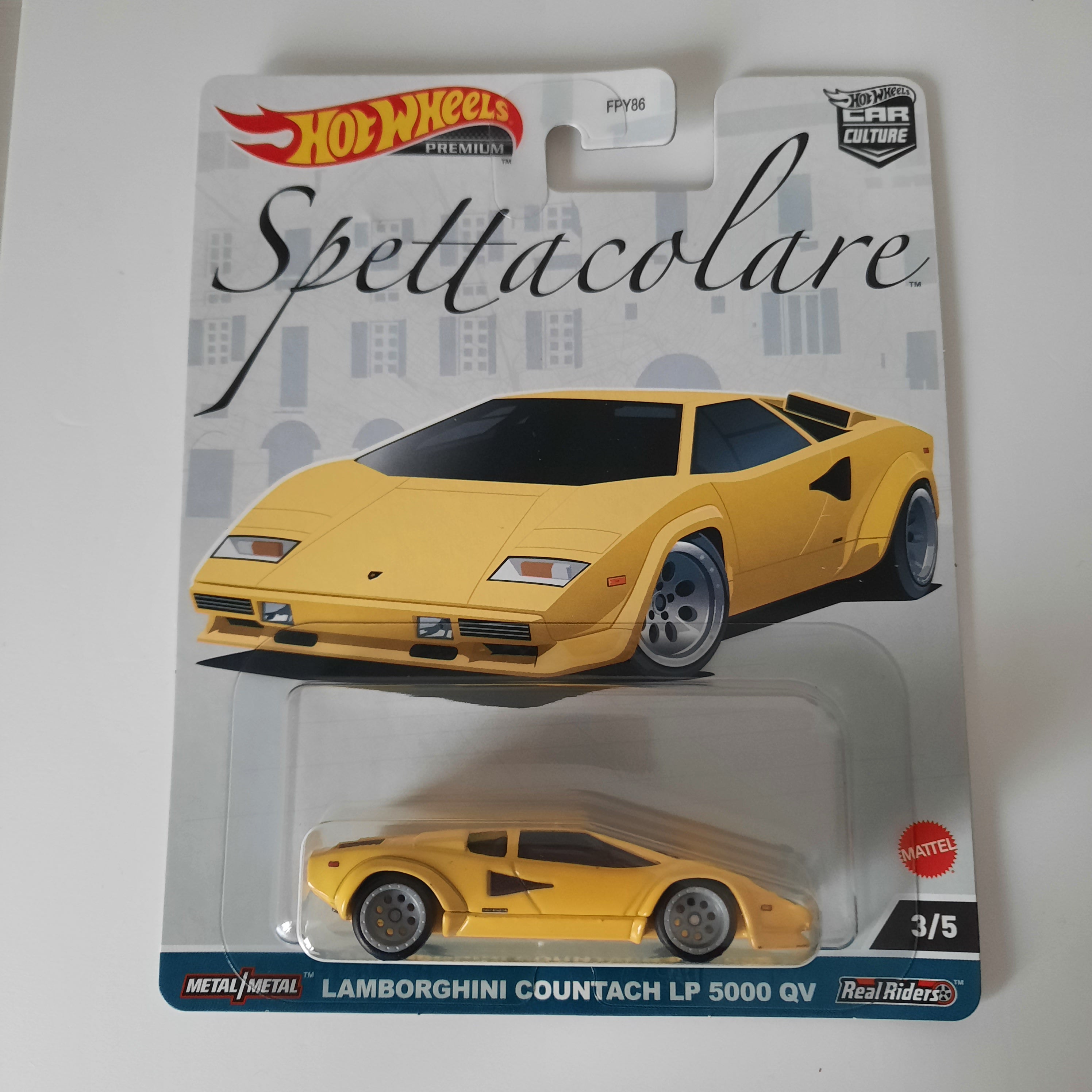 Spettacolare Lamborghini Countach LP 5000 QV 3/5 Hot Wheels Premium 2023