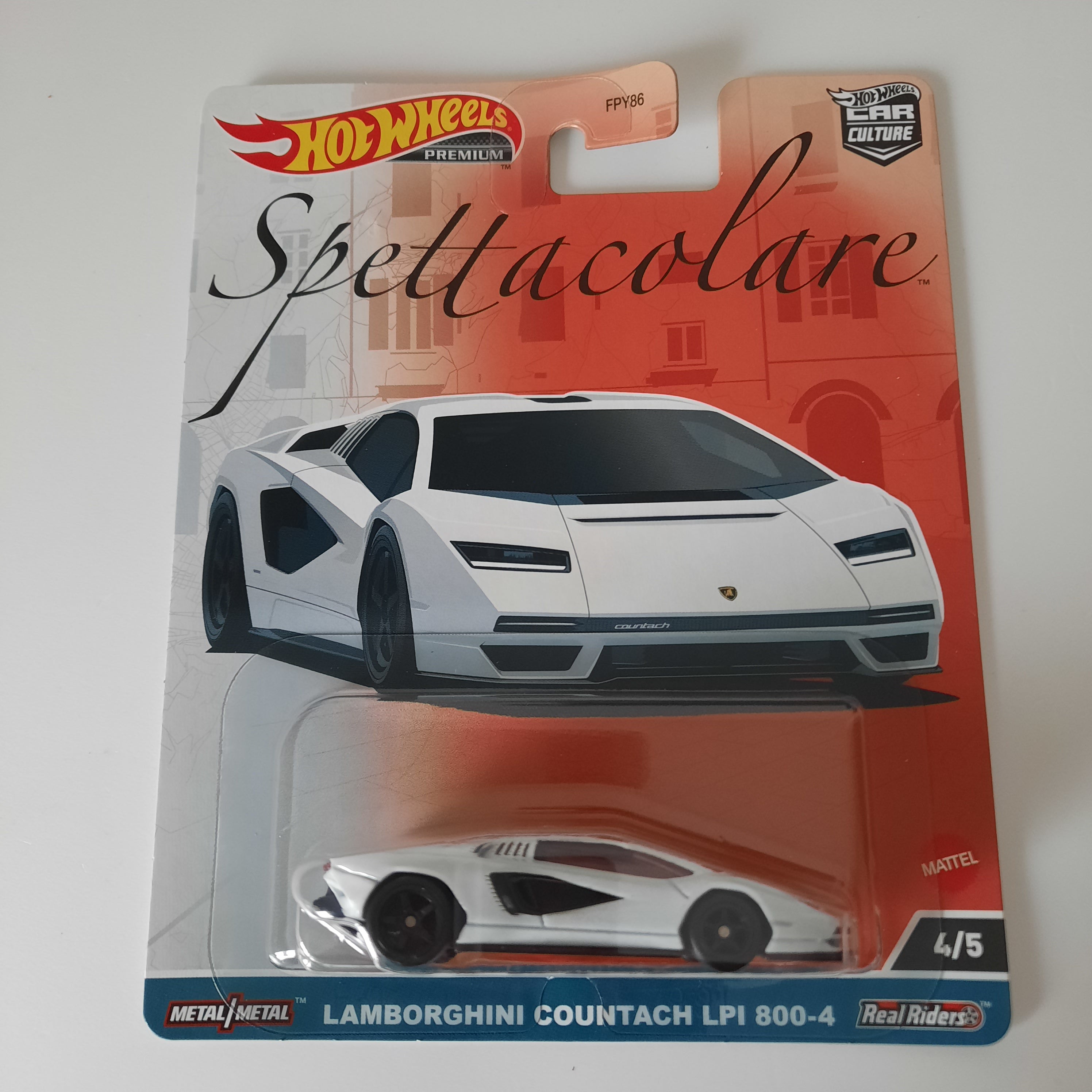 Spettacolare Lamborghini Countach LPI 800-4 4/5 Hot Wheels Premium 2023