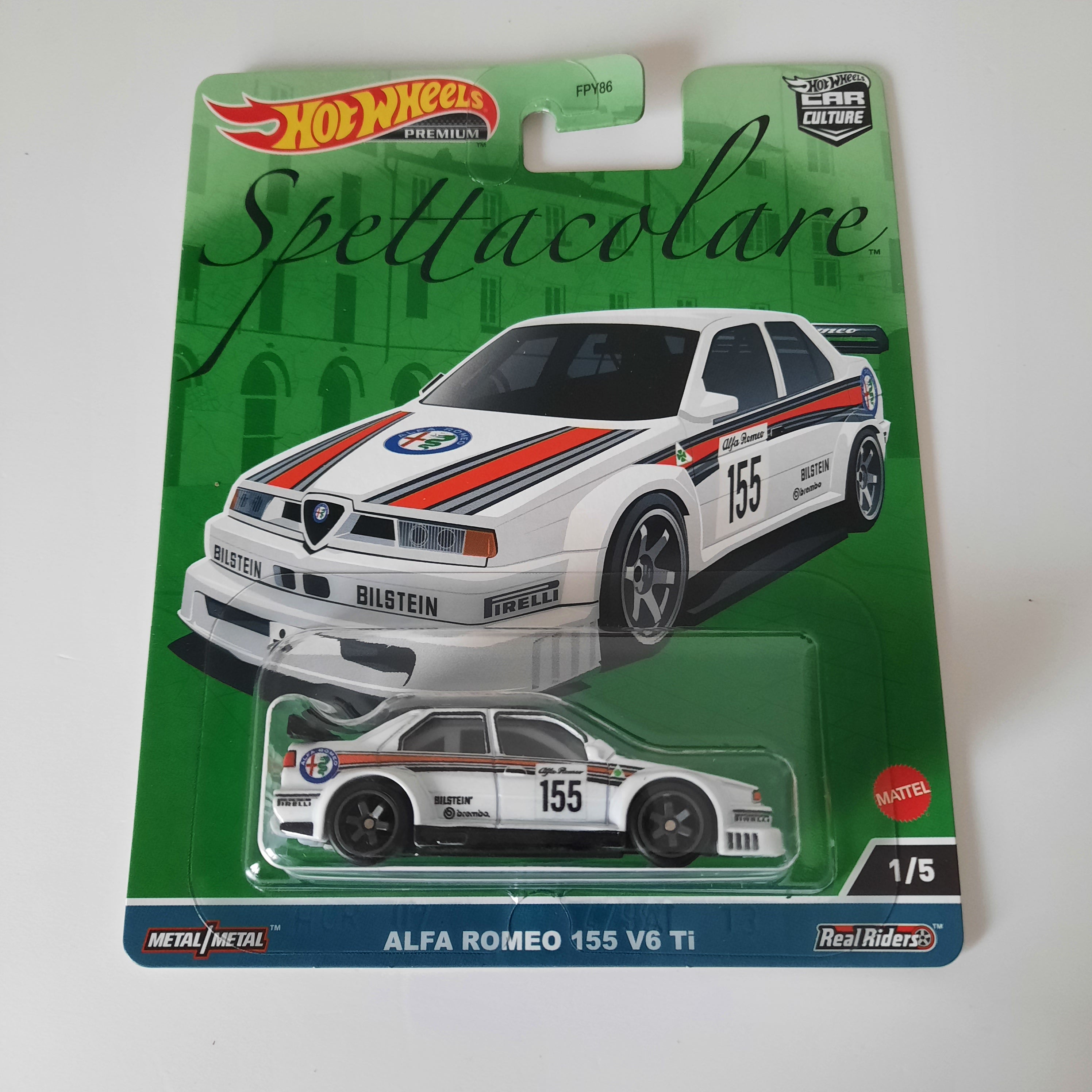 Spettacolare Alfa Romeo 155 V6 Ti 1/5 Hot Wheels Premium 2023