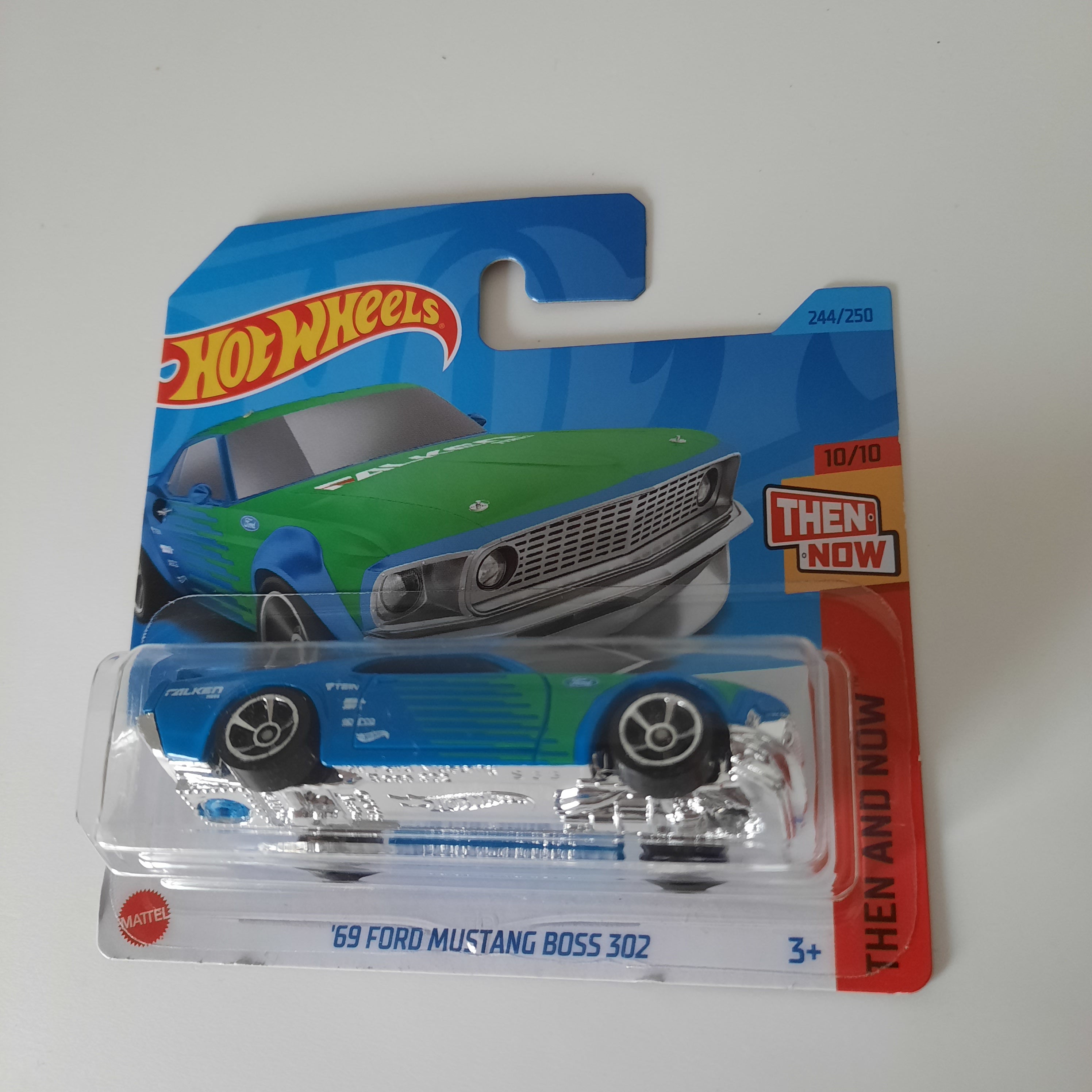 '69 Ford Mustang Boss 302 244/250 HW Then and Now 10/10 Hot Wheels 2024