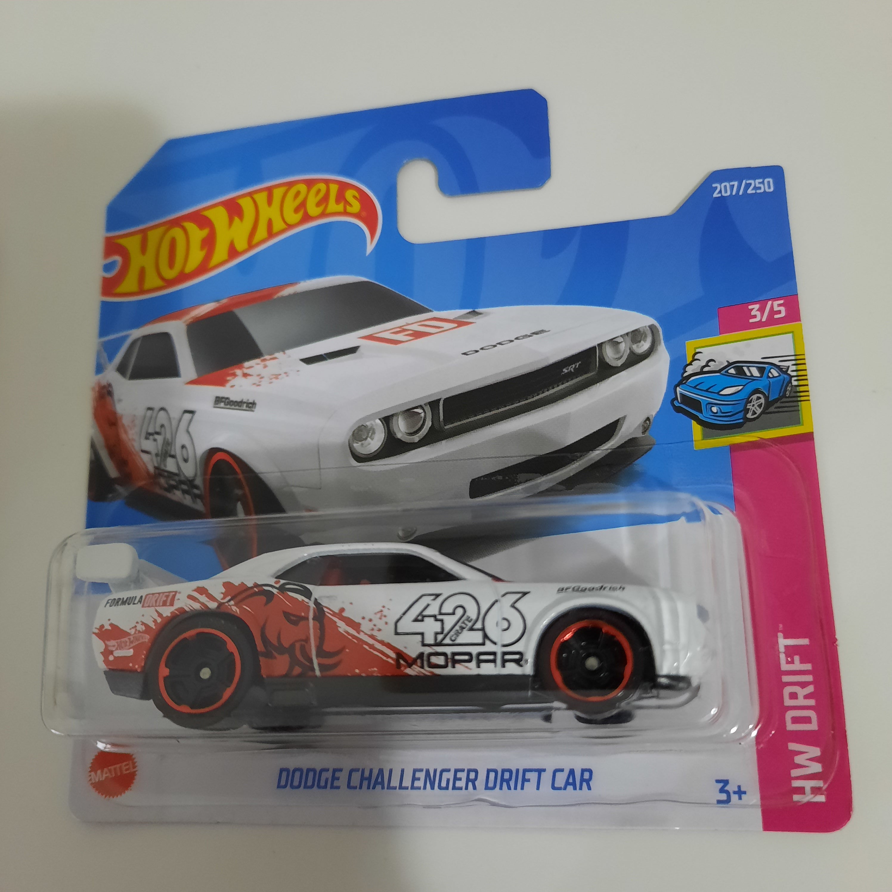 Dodge Challenger Drift Car 207/250 HW Drift 3/5 Hot Wheels 2022