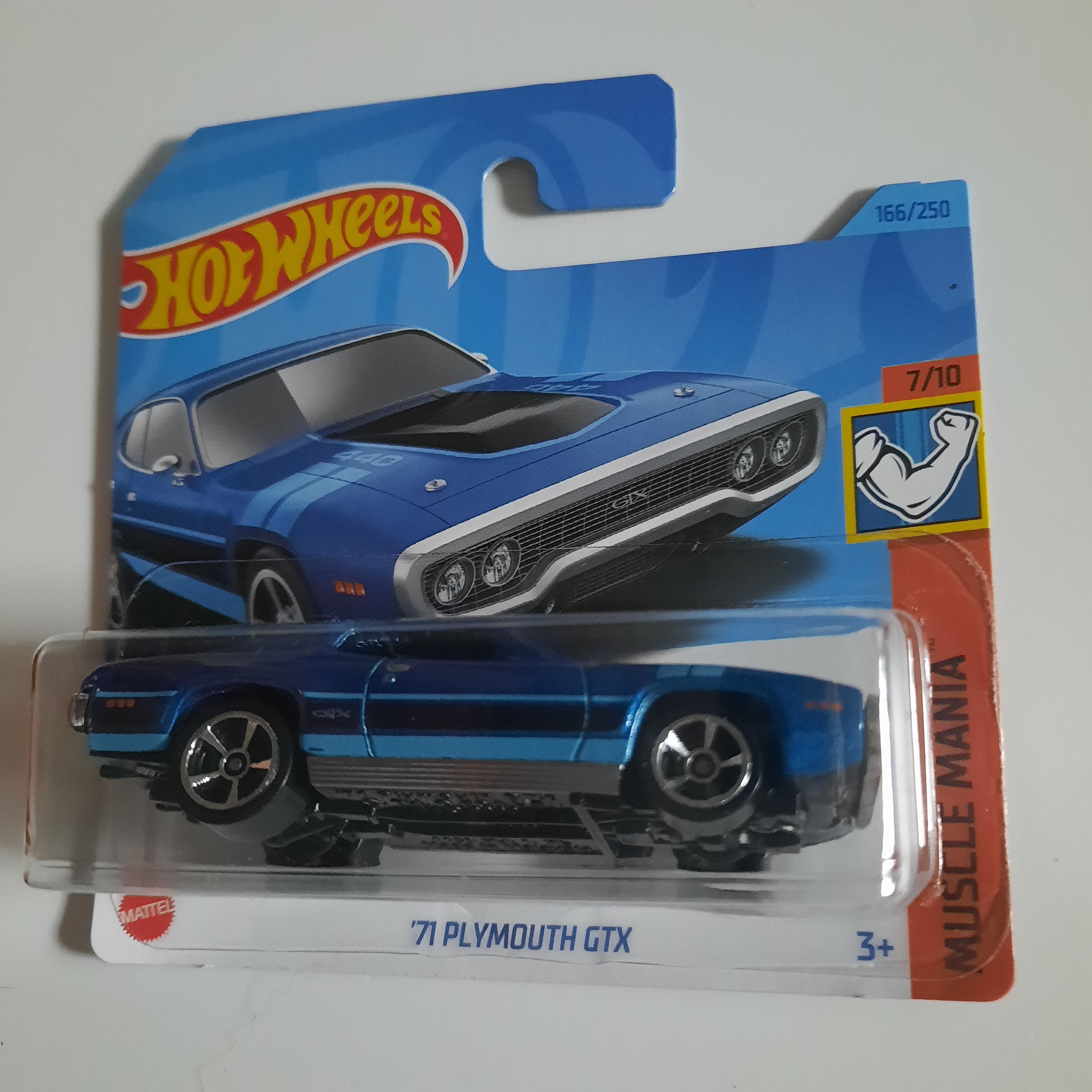 166/250 '71 Plymouth GTX HW Muscle Mania 7/10 Hot Wheels 2023