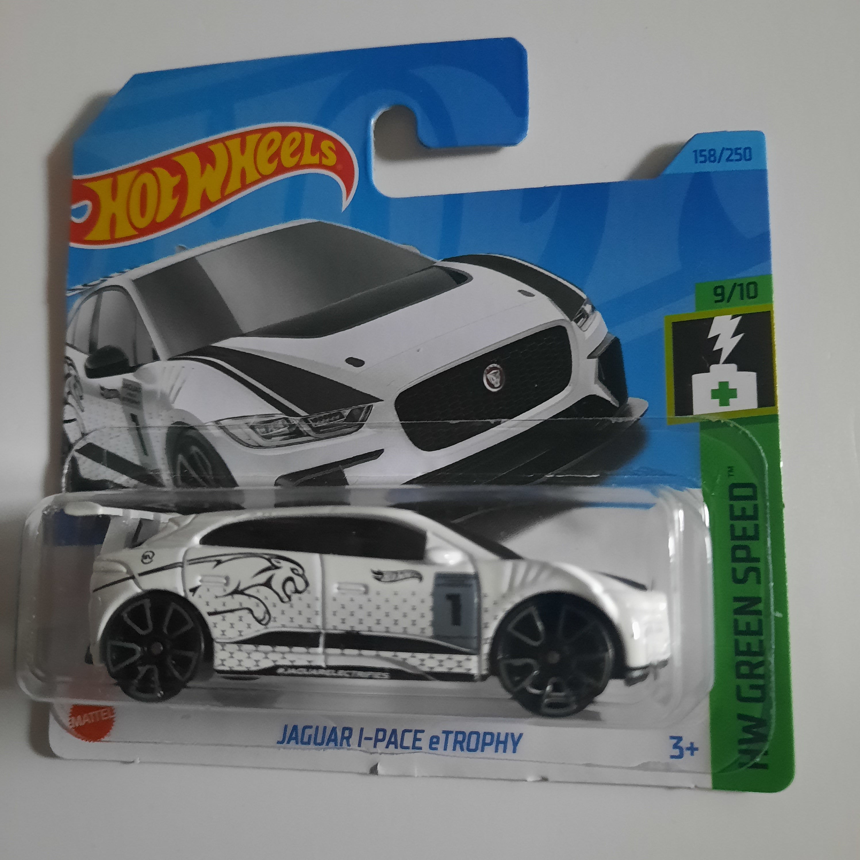 158/250 Jaguar I-Pace eTrophy HW Green Speed 9/10 Hot Wheels 2023