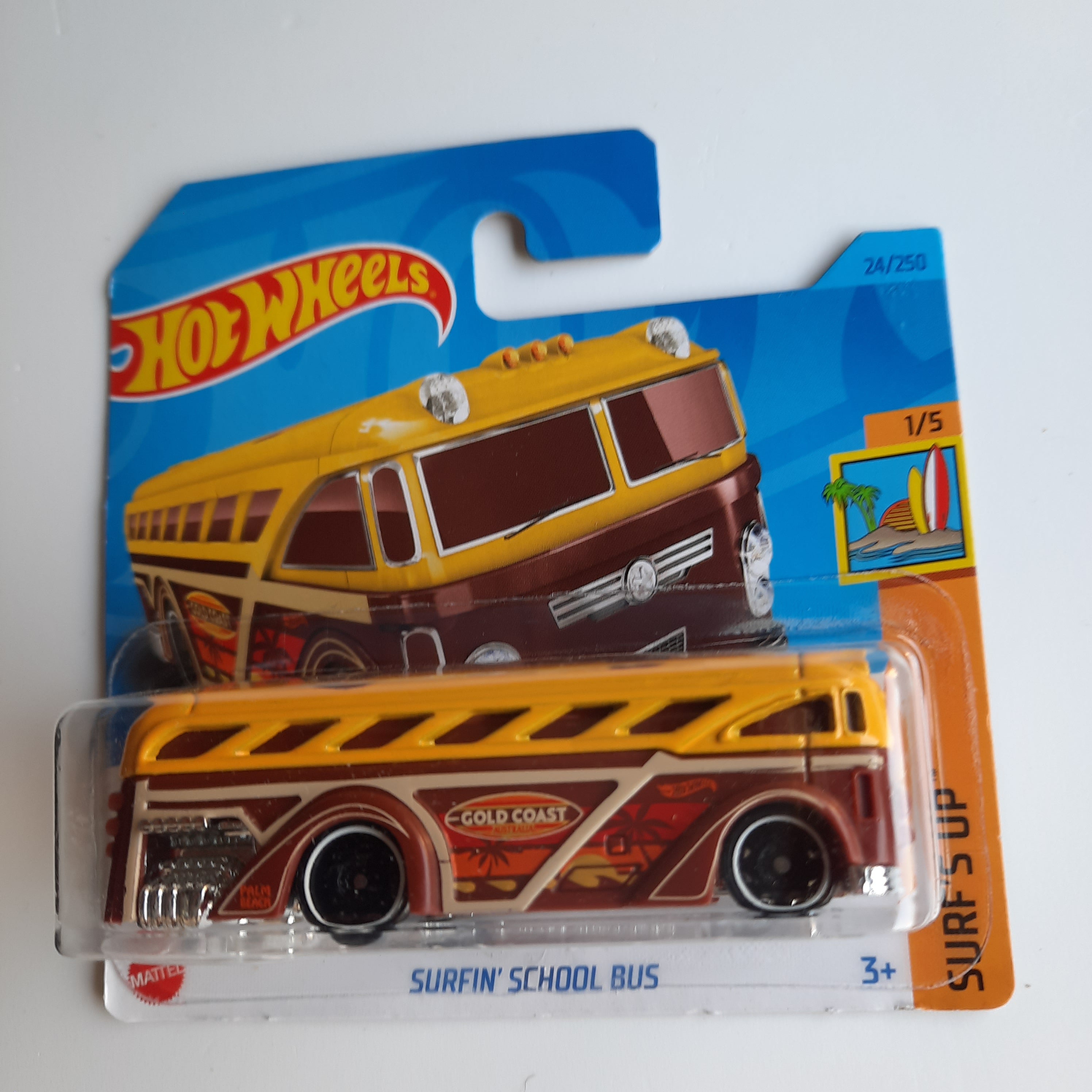 24/250 Surfin' School Bus (Col.2) HW Surf's Up 1/5 Hot Wheels 2023