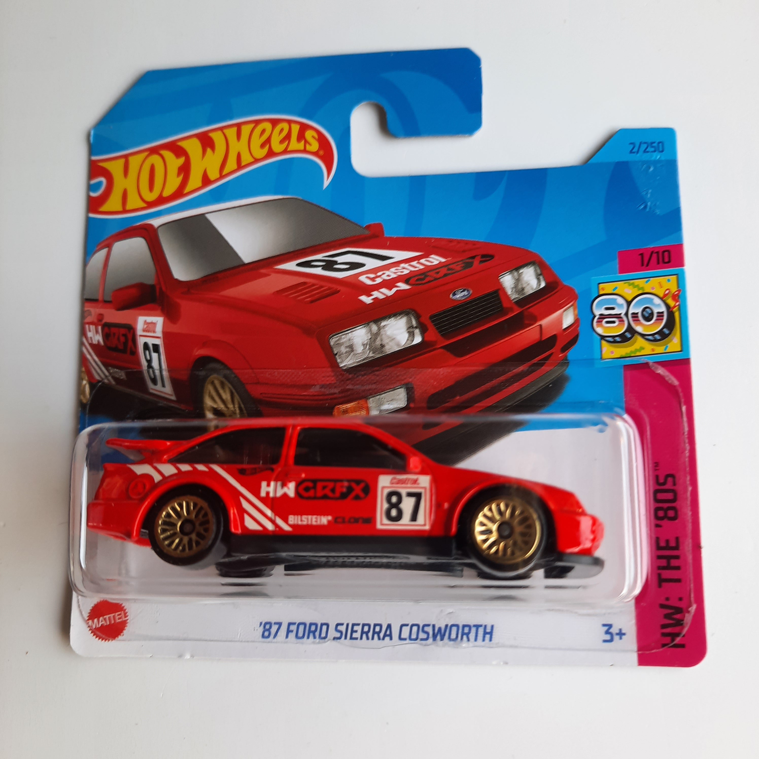 2/250 '87 Ford Sierra Cosworth HW: The '80s 1/10 Hot Wheels 2023