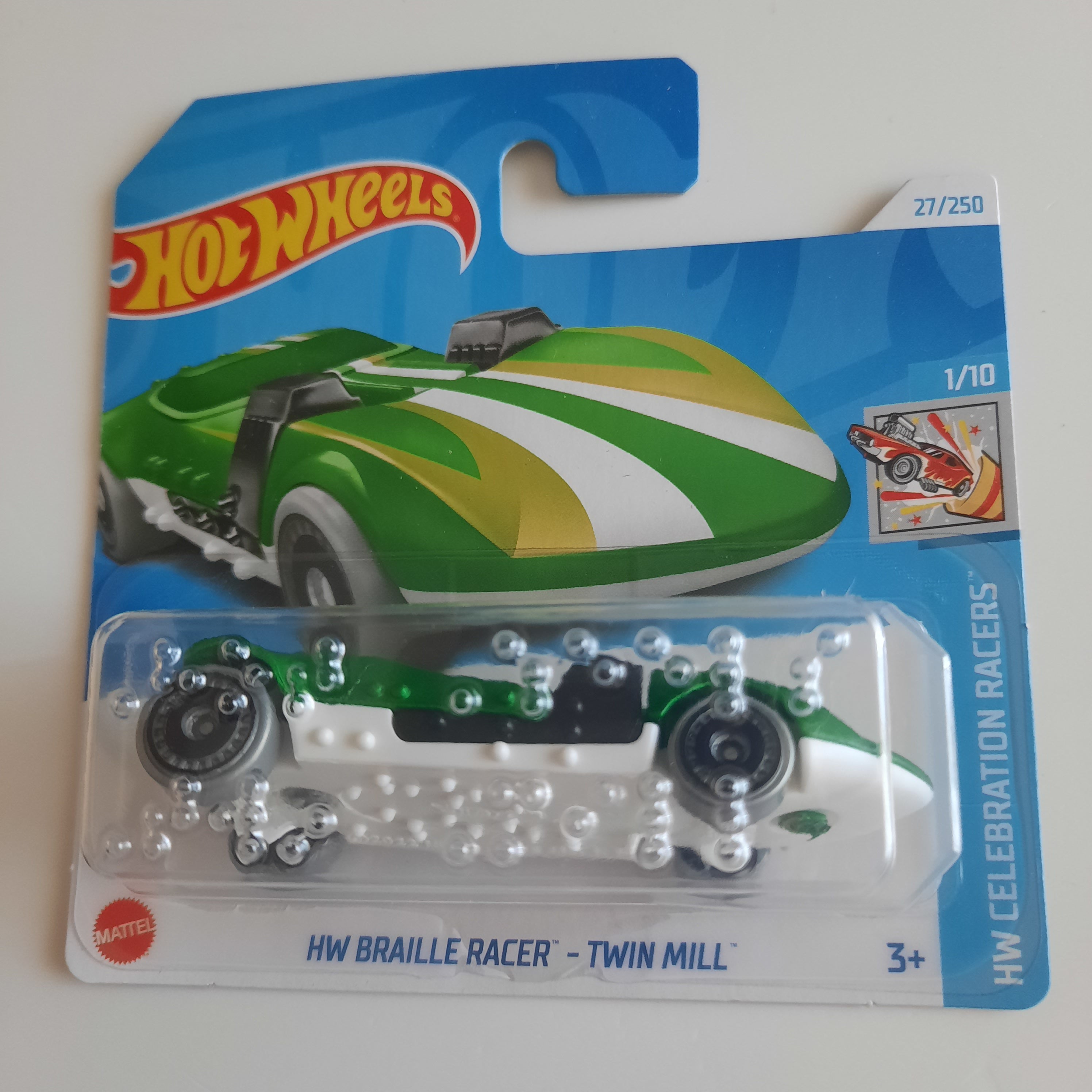 HW Braille Racer-Twin Mill 27/250 HW Celebration Racers 1/10 Hot Wheels 2024