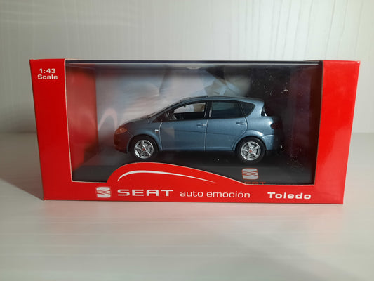 Modellino Statico Seat Toledo (2004-2009) Grigio/Blu Scala 1:43