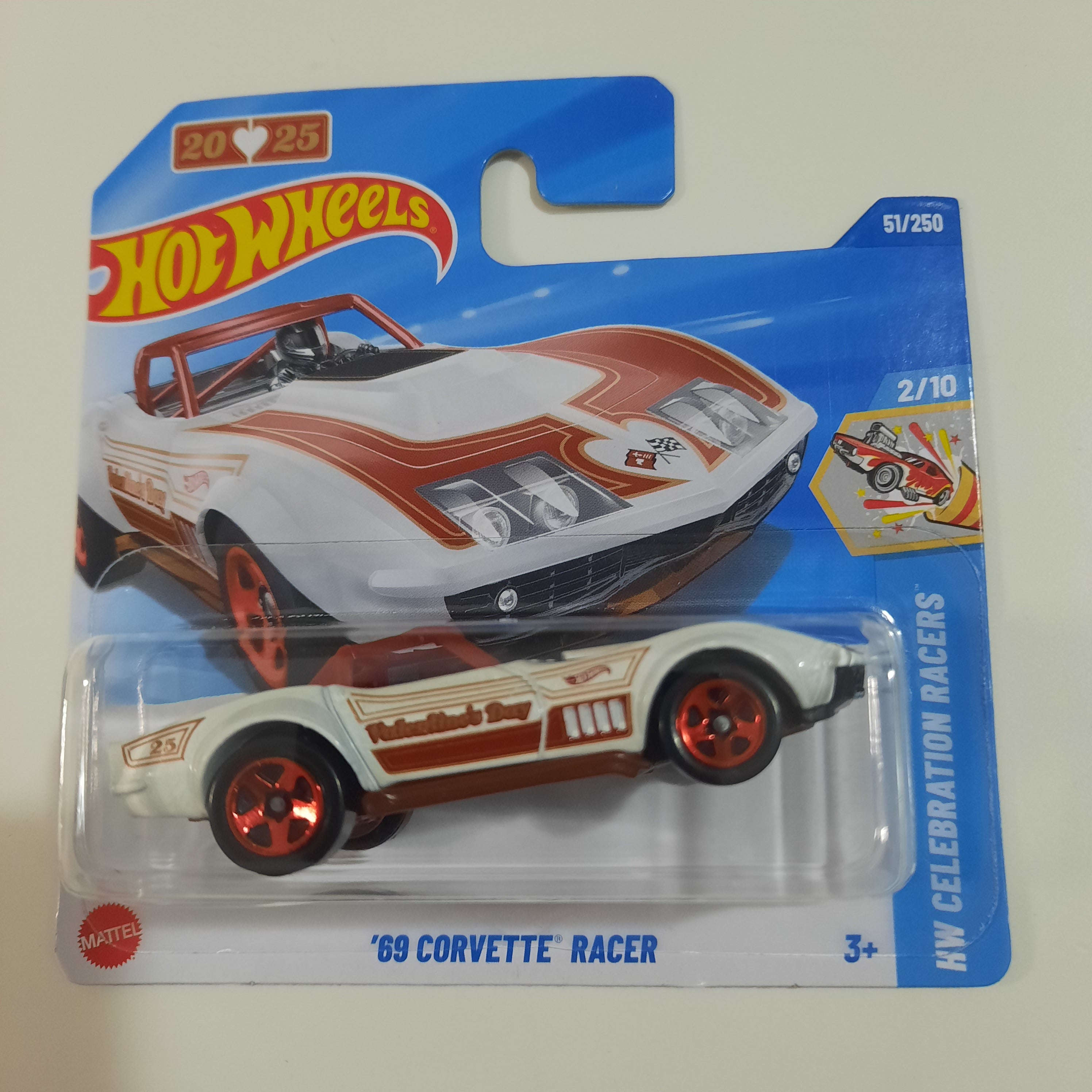 '69 Corvette Racer 51/250 HW Celebration Racers 2/10 Hot Wheels 2025