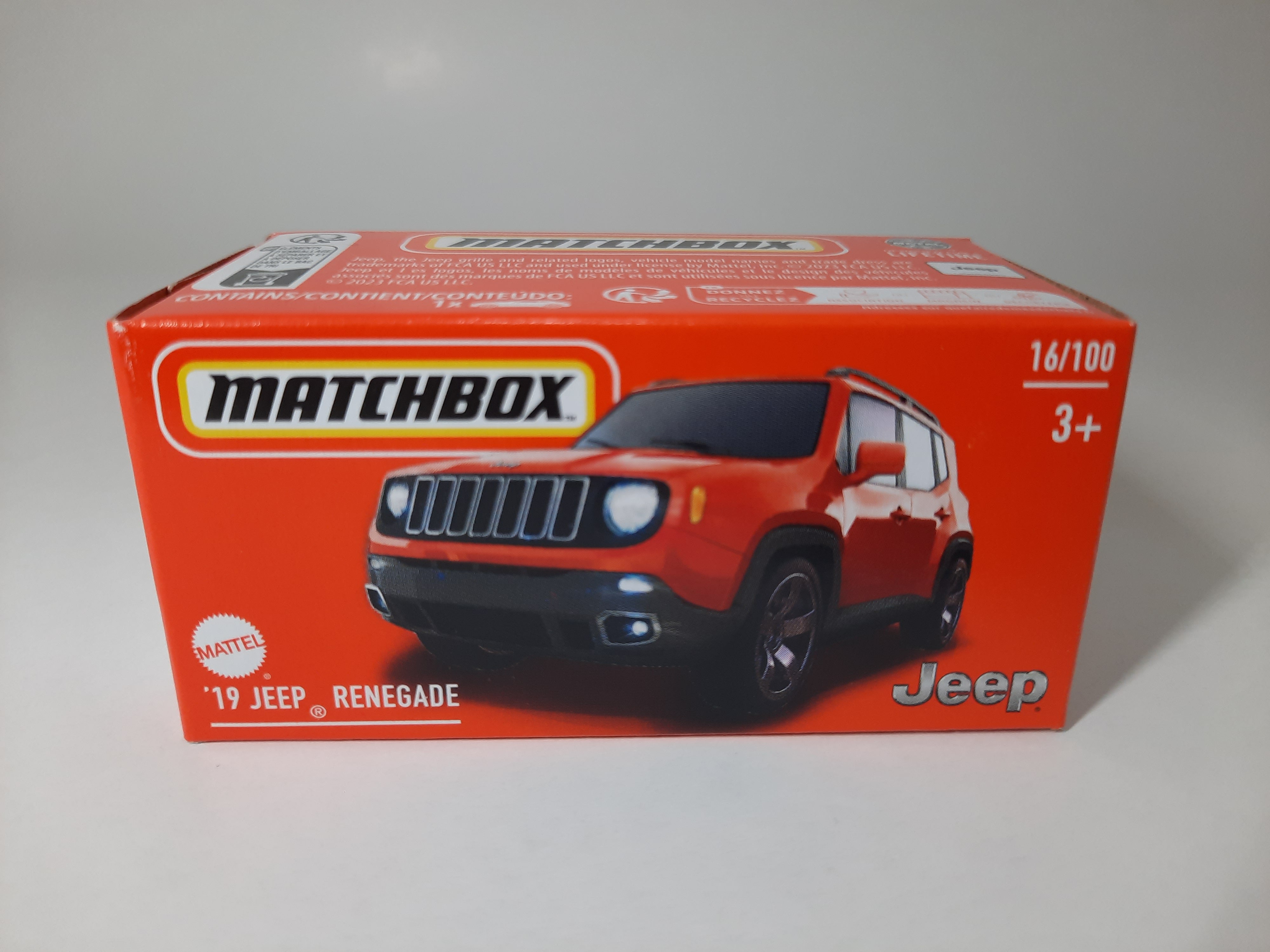 '19 Jeep Renegade 16/100 Matchbox 2024