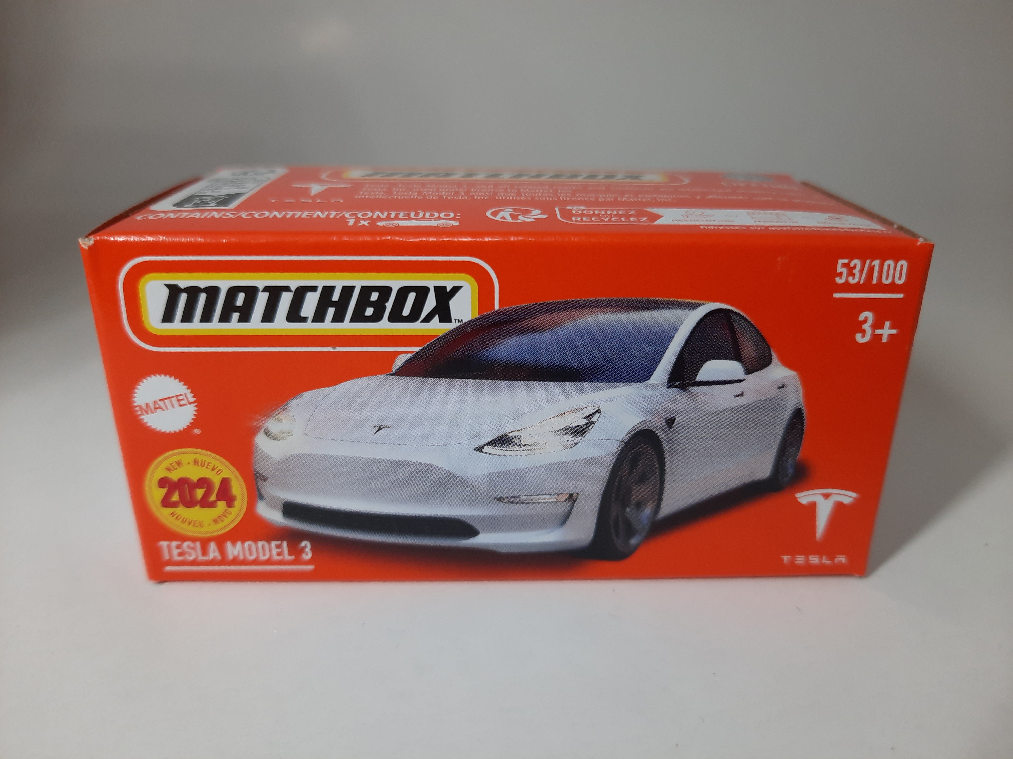 Tesla Model 3 53/100 Matchbox 2024