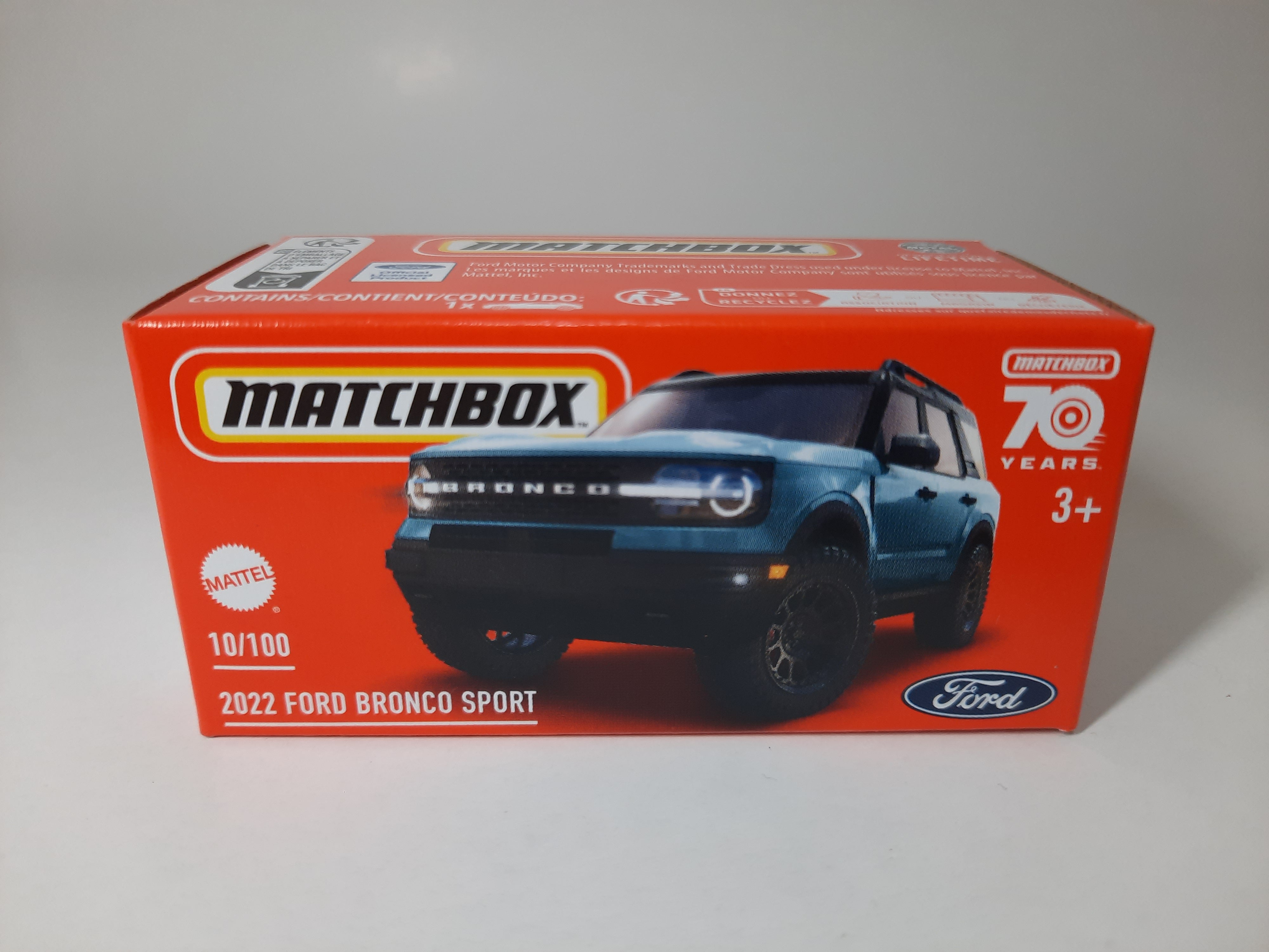 2022 Ford Bronco Sport 10/100 Matchbox 2024